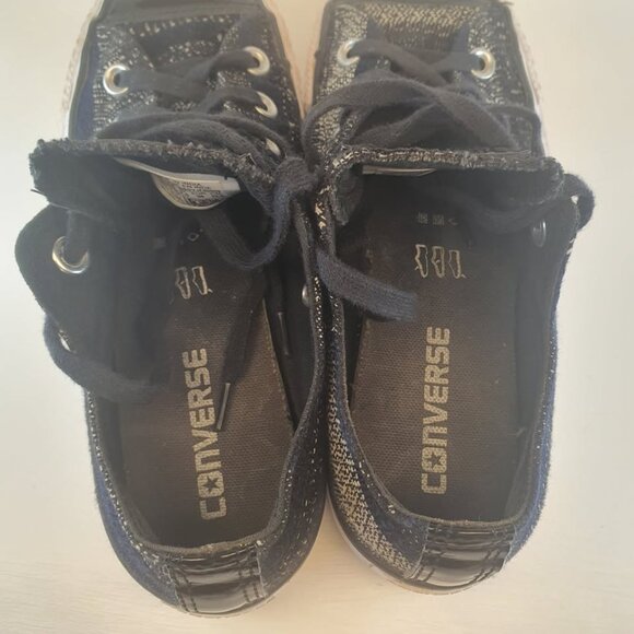 Chuck Taylor All Star Low, Black Dobby Weave, Men 3.5, Women 5.5 - Picture 6 of 7